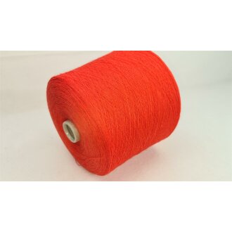 100%  Wolle (Merino) orange Nm 28/2 nach G.O.T.S.