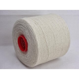 100% Wolle wollweiß Nm 18 - einzel