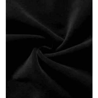 Luxussamt 100% Baumwolle 150 cm breit schwarz