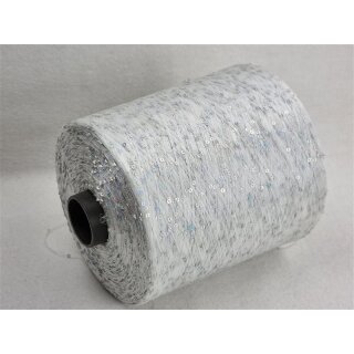 Sequin yarn BP 29,50 ?/kg 100% Polyester Nm 5,2 grey/gold...