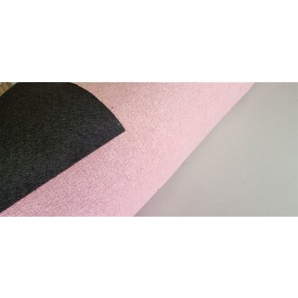 Polsterstoff filzartige Oberfläche 140 cm breit 400 g/m² rosa rückseitig schwarz