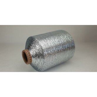 Metallgarn MX 1/69 silber verstärkt verstärkt 62%PES/38% PA