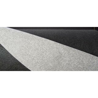 Upholstery fabric felt-like surface 140 cm wide 365 g/m², gray mottled back black